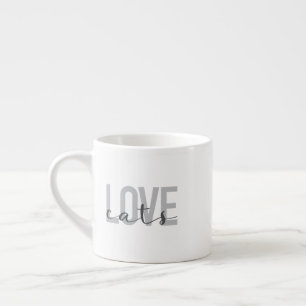 Moderne, eenvoudige, stedelijke, trendy design Lov Espresso Kop