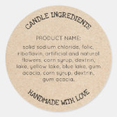 Moderne eenvoudige Stickers op het etiket van ingr (Voorkant)