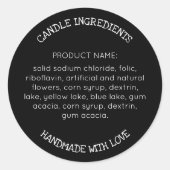 Moderne eenvoudige Stickers op het etiket van ingr (Voorkant)
