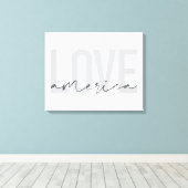 Moderne, eenvoudige, stijlvolle, coole vormgeving canvas afdruk (Insitu (Houten vloer))