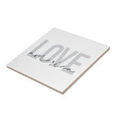 Moderne, eenvoudige, stijlvolle, coole vormgeving  tegeltje (Zijkant)