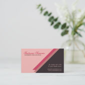 Moderne, eenvoudige, stijlvolle onderneming visitekaartje (Staand voorkant)