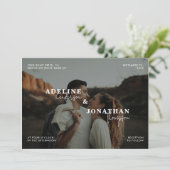 Moderne eenvoudige, stijlvolle schrijfwijze voor f kaart (Staand voorkant)