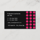 Moderne, eenvoudige stijlvolle vormgeving met prof visitekaartje (Achterkant)