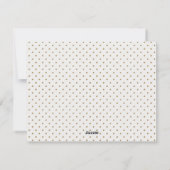 Moderne eenvoudige Stippen Fun 1-fotokerstfeestdag Feestdagenkaart (Achterkant)