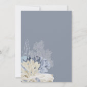 Moderne, eenvoudige strand bruiloft opslaan van de kaart (Achterkant)