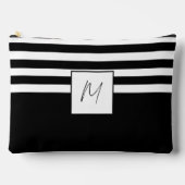 Moderne eenvoudige strepen monogram etui (Voorkant)