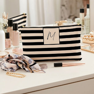 Moderne eenvoudige strepen monogram etui