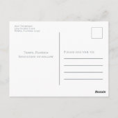 Moderne Eenvoudige Stusty Blue Elegant 3 Fotobudge Briefkaart (Achterkant)