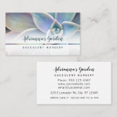 Moderne, eenvoudige, Succulente Plant Neursery Fot Visitekaartje (Voorkant / Achterkant)