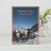 Moderne eenvoudige teamwork foto dank u kaart (Staand voorkant)