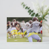 Moderne eenvoudige teamwork foto dank u kaart (Staand voorkant)