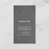 Moderne eenvoudige textuur grijs blauw consultant visitekaartje (Achterkant)