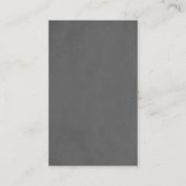 Moderne eenvoudige textuur grijs blauw consultant visitekaartje (Achterkant)