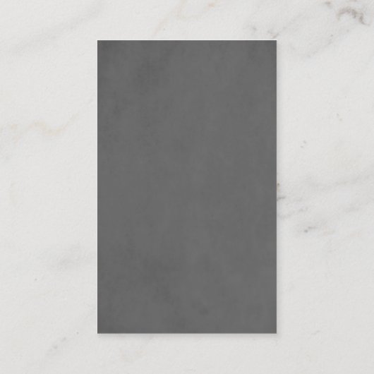 Moderne eenvoudige textuur grijs blauw consultant visitekaartje (Achterkant)
