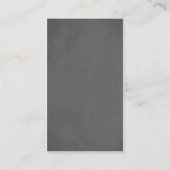 Moderne eenvoudige textuur grijs blauw consultant visitekaartje (Achterkant)