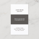 Moderne eenvoudige textuur grijs consultant visitekaartje (Achterkant)