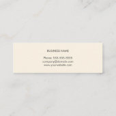 Moderne, eenvoudige textuur, grijze stripe consult mini visitekaartje (Achterkant)