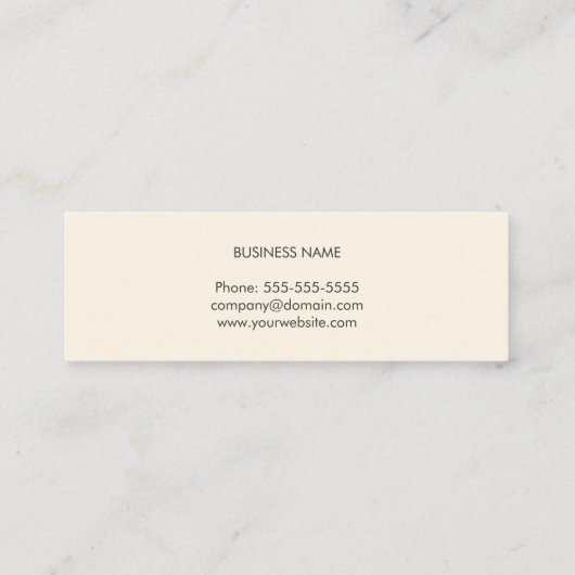 Moderne, eenvoudige textuur, grijze stripe consult mini visitekaartje (Achterkant)