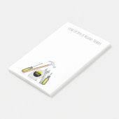 Moderne, eenvoudige tools minimalistisch, grappig post-it® notes (Schuin)