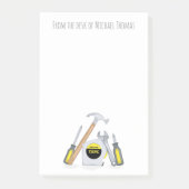 Moderne, eenvoudige tools minimalistisch, grappig post-it® notes (Voorkant)