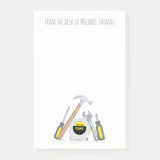 Moderne, eenvoudige tools minimalistisch, grappig post-it® notes (Voorkant)