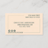 Moderne, eenvoudige trainer voor persoonlijke trai visitekaartje (Achterkant)