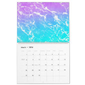 Moderne, eenvoudige trendy elegant-kerkkleurige pa kalender (Mar 2026)