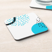 Moderne, eenvoudige, trendy, stadscyclus grafisch bier onderzetter (Linkerzijde)