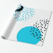 Moderne, eenvoudige, trendy, stadscyclus grafisch cadeaupapier (Uitgerold)