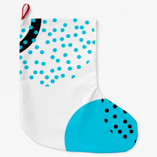 Moderne, eenvoudige, trendy, stadscyclus grafisch grote kerstsok (Voorkant)