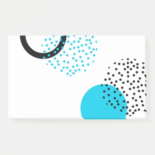 Moderne, eenvoudige, trendy, stadscyclus grafisch post-it® notes (Voorkant)