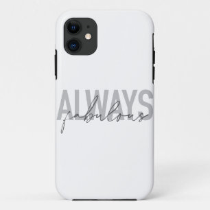 Moderne, eenvoudige, trendy typografie Altijd verb Case-Mate iPhone Case