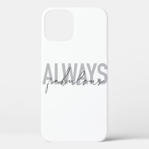 Moderne, eenvoudige, trendy typografie Altijd verb Case-Mate iPhone Case