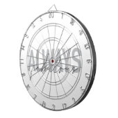 Moderne, eenvoudige, trendy typografie Altijd verb Dartbord (Voorkant Rechts)