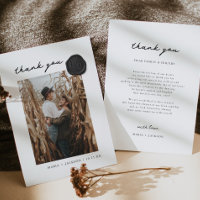 Moderne Eenvoudige Trouw Waszegel Foto Bedankt