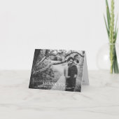 Moderne Eenvoudige Trouwfoto Dank Je Bedankkaart (Voorkant)