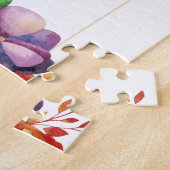 Moderne Eenvoudige Trouwfoto Legpuzzel (Zijkant)