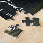 Moderne Eenvoudige Trouwfoto Legpuzzel (Zijkant)