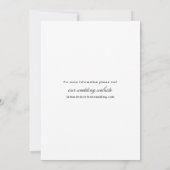 Moderne Eenvoudige Trouwfoto Save The Date (Achterkant)