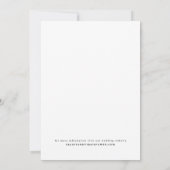Moderne Eenvoudige Trouwfoto Save The Date (Achterkant)