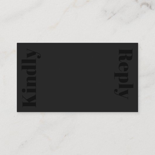 Moderne, eenvoudige trouwwebsite online rsvp informatiekaartje (Achterkant)