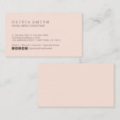 Moderne, eenvoudige tyfoon, gemengde sociale media visitekaartje (Voorkant / Achterkant)