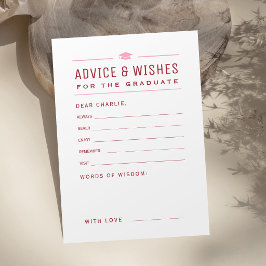 Moderne Eenvoudige Typografie Afstudeeradvies & we Advieskaart