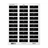 Moderne eenvoudige typografie Afstuderen retouradr Etiket (Full Sheet)