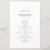 Moderne eenvoudige typografie. Elegant trouwprogra (Voorkant)