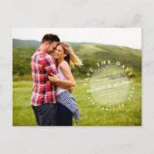 Moderne eenvoudige typografie Foto minimalistisch  Briefkaart (Voorkant)