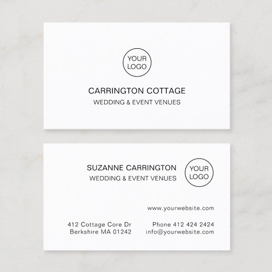 Moderne Eenvoudige Typografie-Logo. minimalistisch Visitekaartje