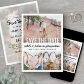 Moderne Eenvoudige Typografie Overlay 4 Foto Bruil Save The Date