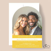 Moderne Eenvoudige Uitnodiging van het Fotoengagem